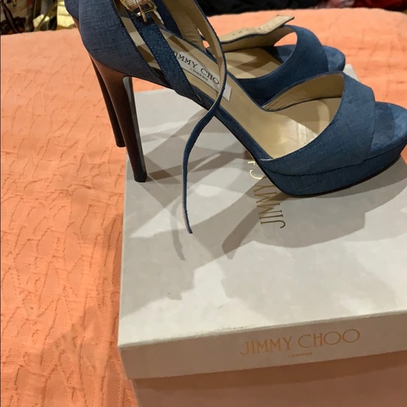 Kayden Denim ankle strap - Picture 2 of 5